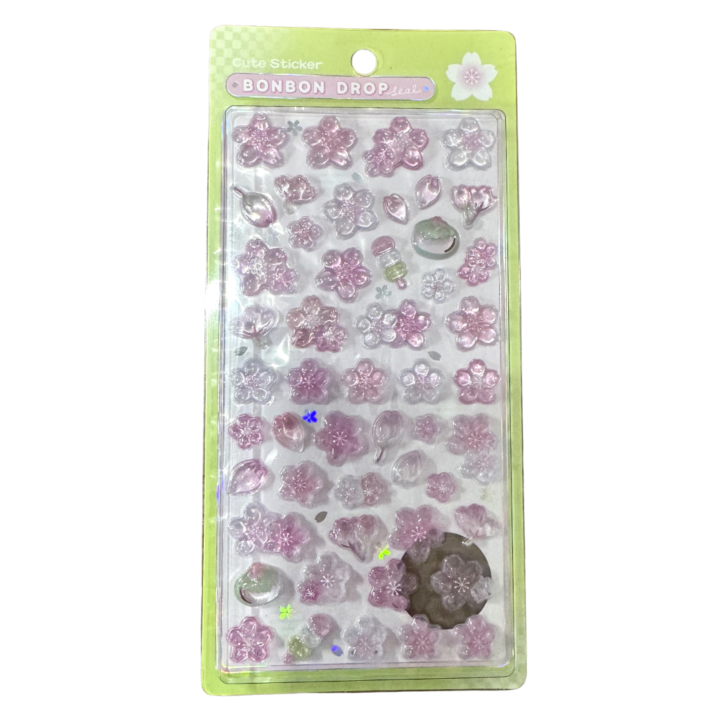 サクラ 和柄 ボンボンドロップシール