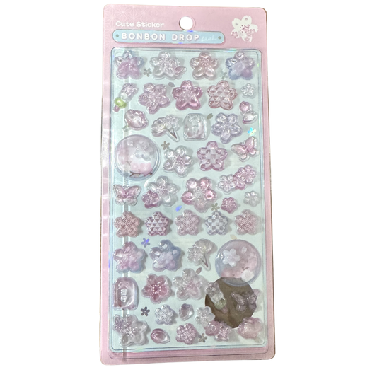 サクラ　和柄 ボンボンドロップシール