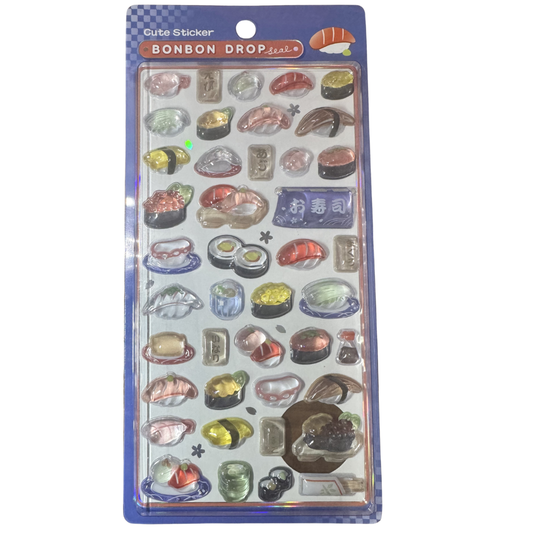 お寿司　和柄　 ボンボンドロップシール